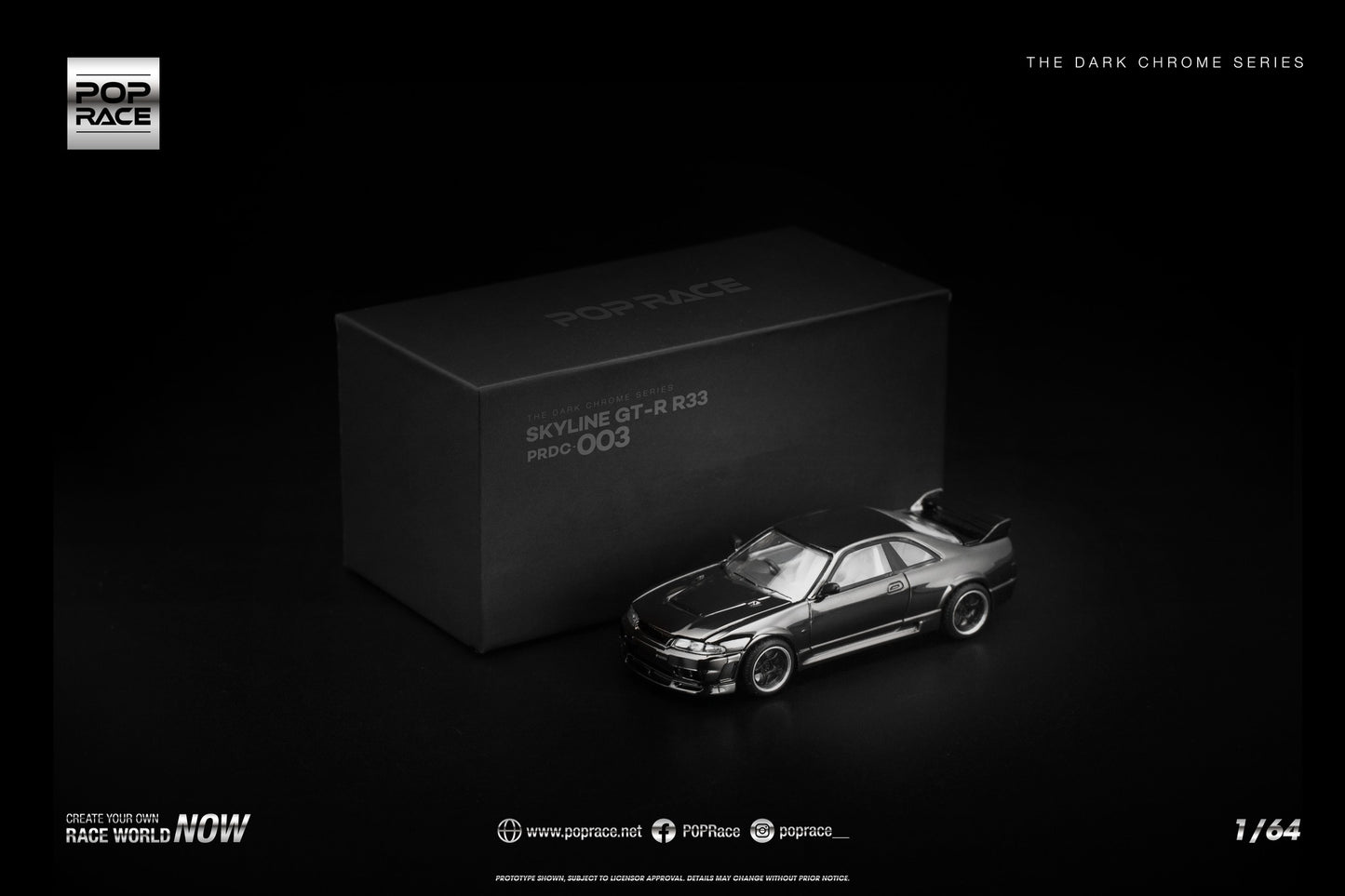 (Pre-order) R33 GT-R DARK CHROME