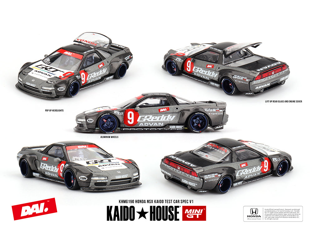 (Preorder) Kaido House x Mini GT 1:64 Honda NSX Kaido Test Car Spec V1