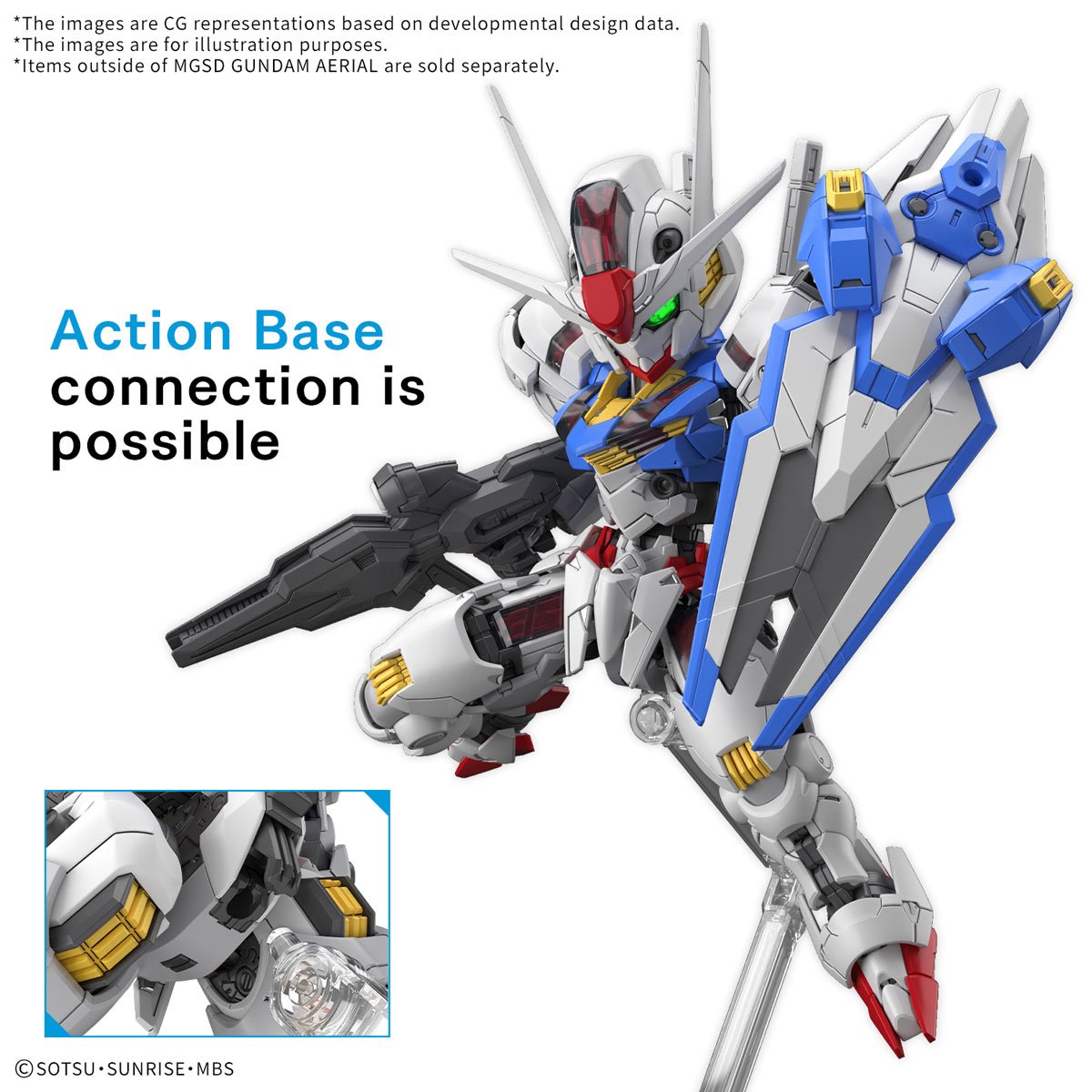 Mobile Suit Gundam: The Witch from Mercury Gundam Aerial Master Grade SD MGSD Model Kit
