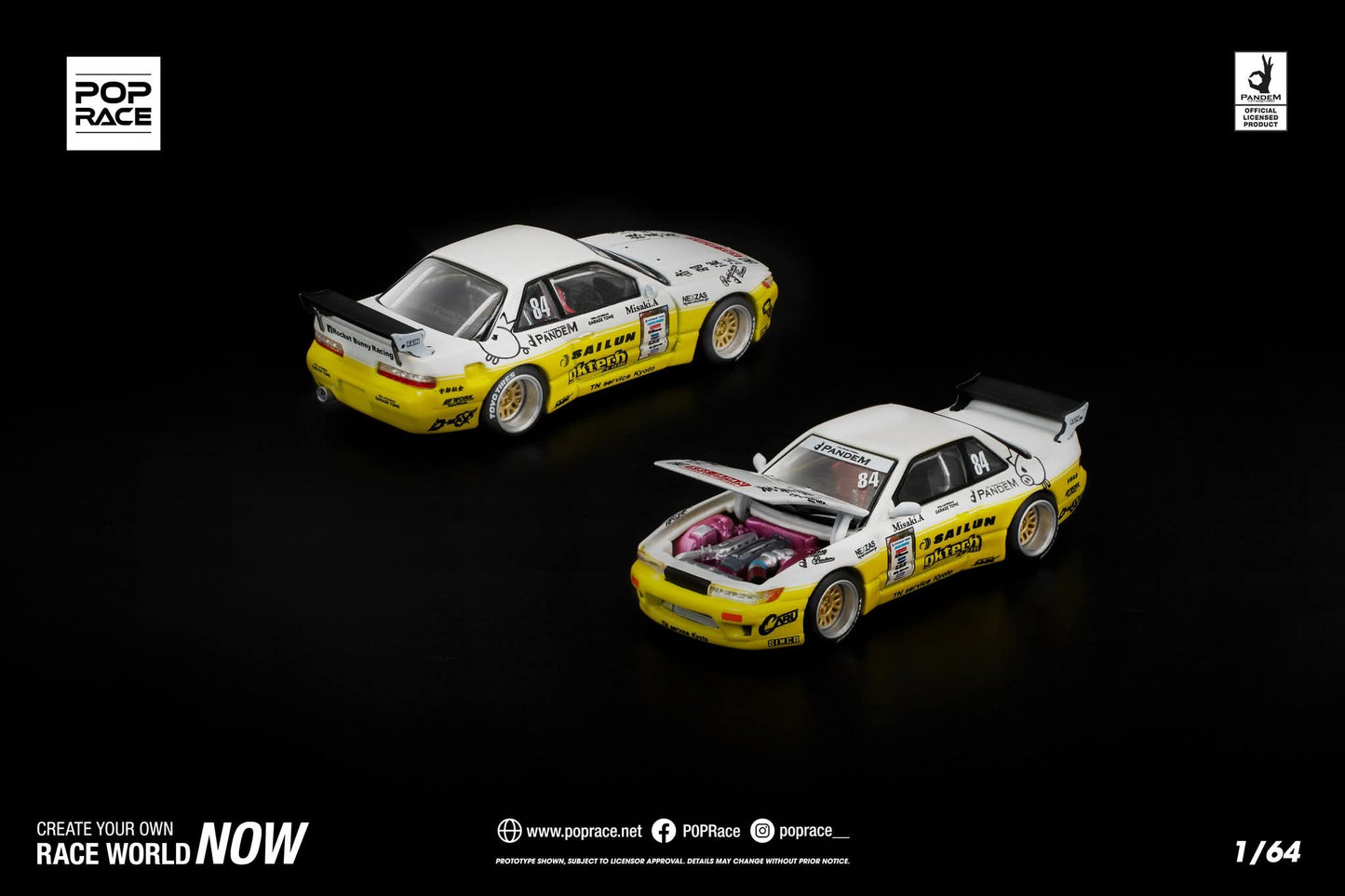 (Pre-order) PANDEM SILVIA S13 2020 D1 LIGHTS YELLOW/WHITE