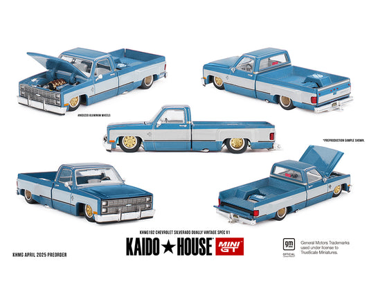 (Preorder) Kaido House x Mini GT 1:64 Chevrolet Silverado Dually Vintage Spec V1
