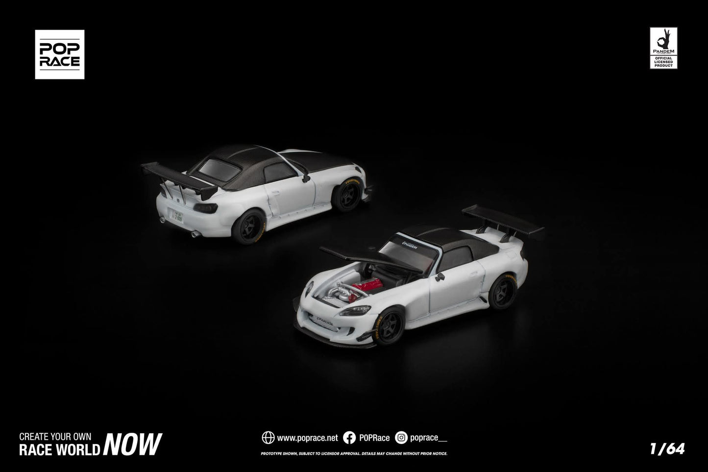 (Pre-order) PANDEM S2000 HARDTOP WHITE